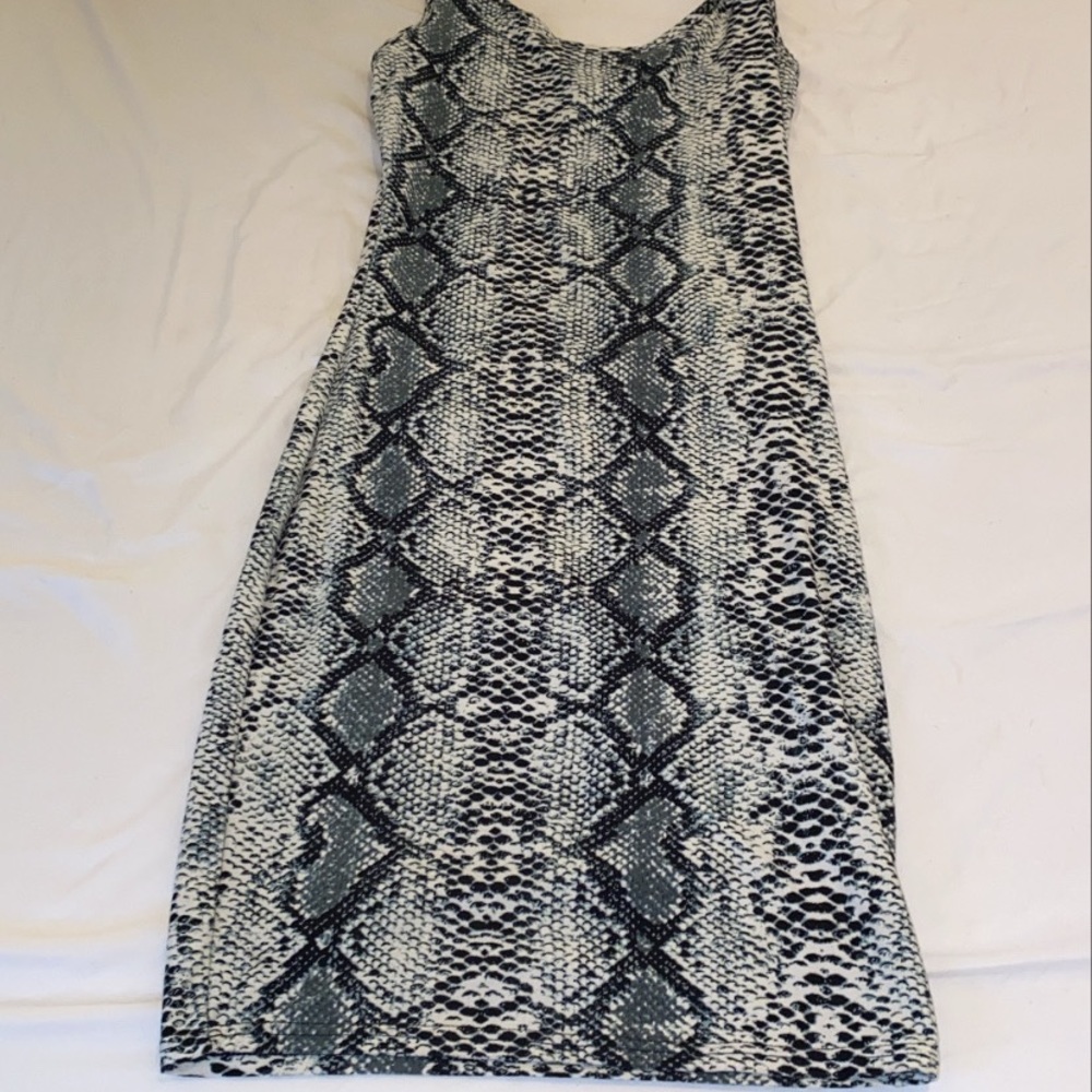 Snake print dress